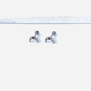 316 Stainless Steel Precision Casting Internal Thread Lip Nail Ear Bone Nail Human Body Piercing Jewelry Lip Delicate and Compact