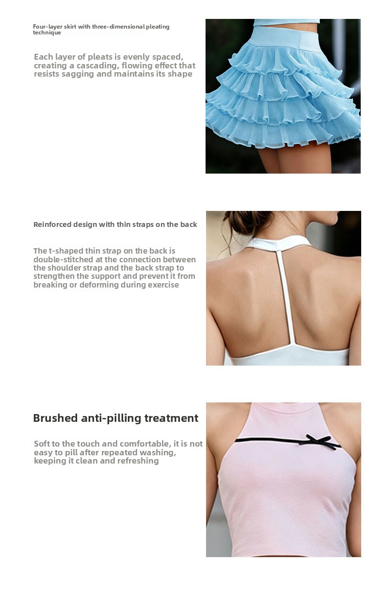 Women's padded halter tennis top