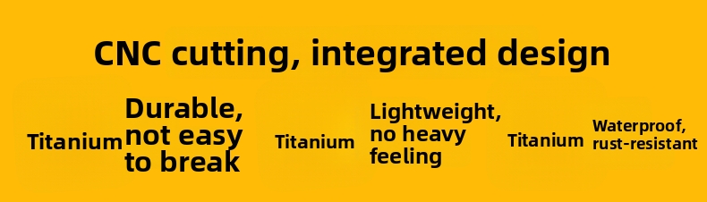 Multifunktionelt titanium nøglering værktøj til udendørs brug_voghion.com