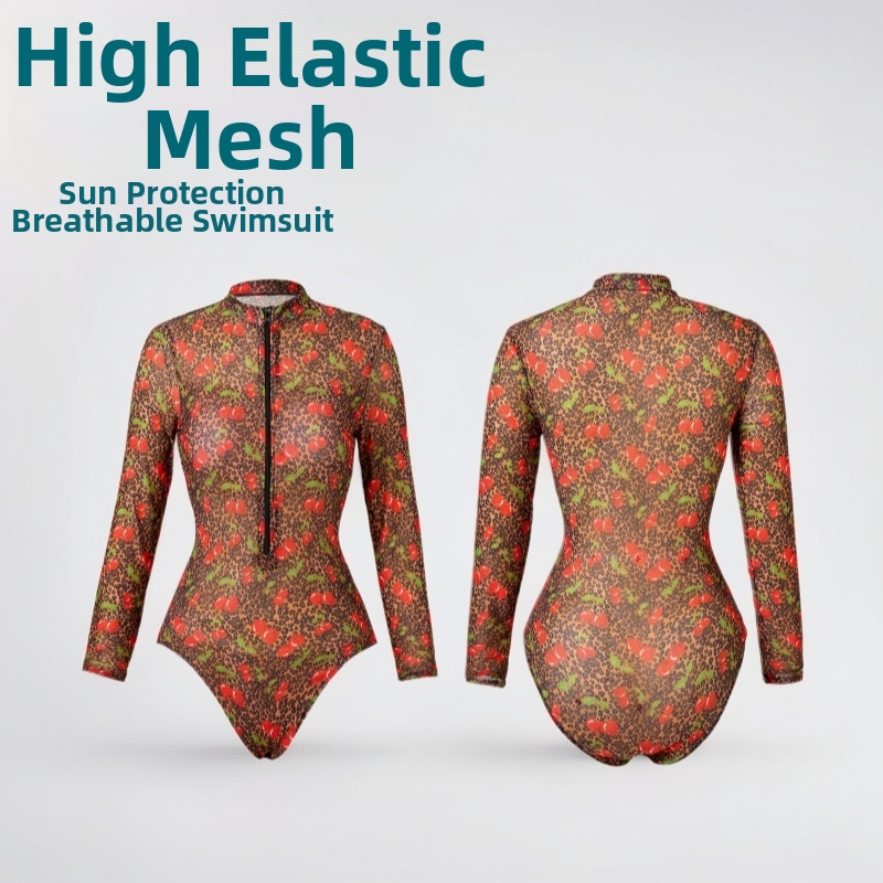 Women's One-piece Swimsuit Modest Coverage For Beach And Pool_voghion.com