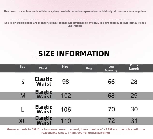 Women's High-Waisted Casual Shorts – Loose Fit, Elastic Waistband, Wide-Leg Summer Hot Pants​_ecoleips.com