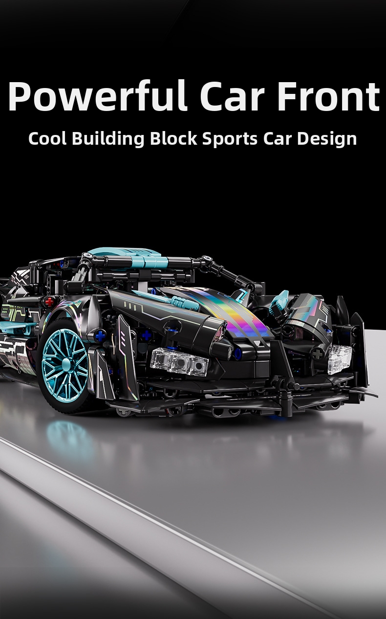 Voiture de course télécommandée en blocs de construction jouet_voghion.com