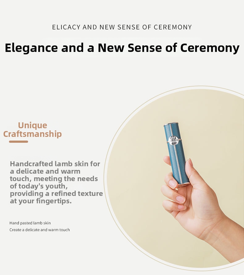 Conjunto de perfumes de viagem com estojo de pele_voghion.com