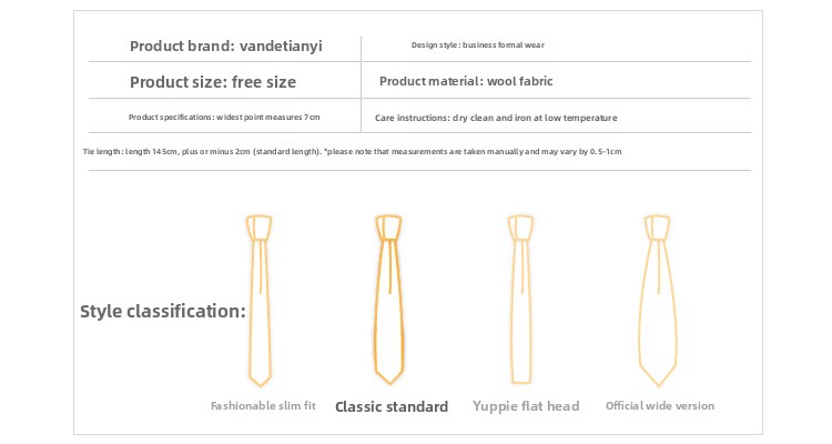 Cravată bărbătească din lână pentru business și ocazii formale_voghion.com