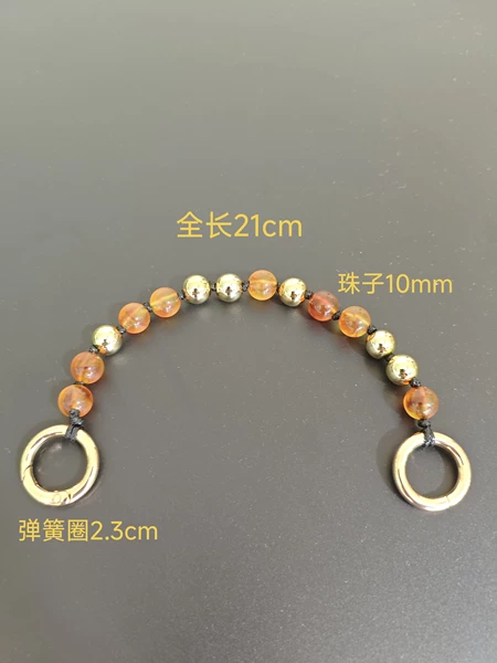 2026 New Chain Handle Bracelet Bag Handbag Fresh Retro DIY Handmade Bead Decoration Wholesale Monk Head