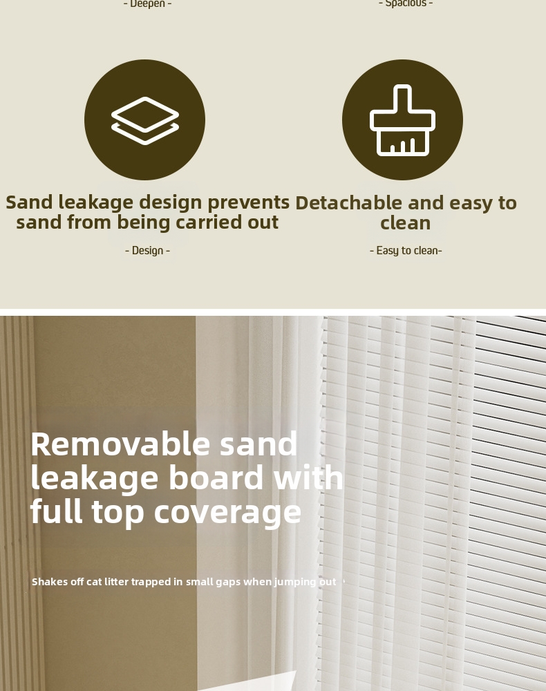 Qinggu Extra Large Olive Dreischicht-Katzentoilette mit Schublade, UV-C-Sterilisation, spritzwassergeschützt, Haustierbedarf_voghion.com