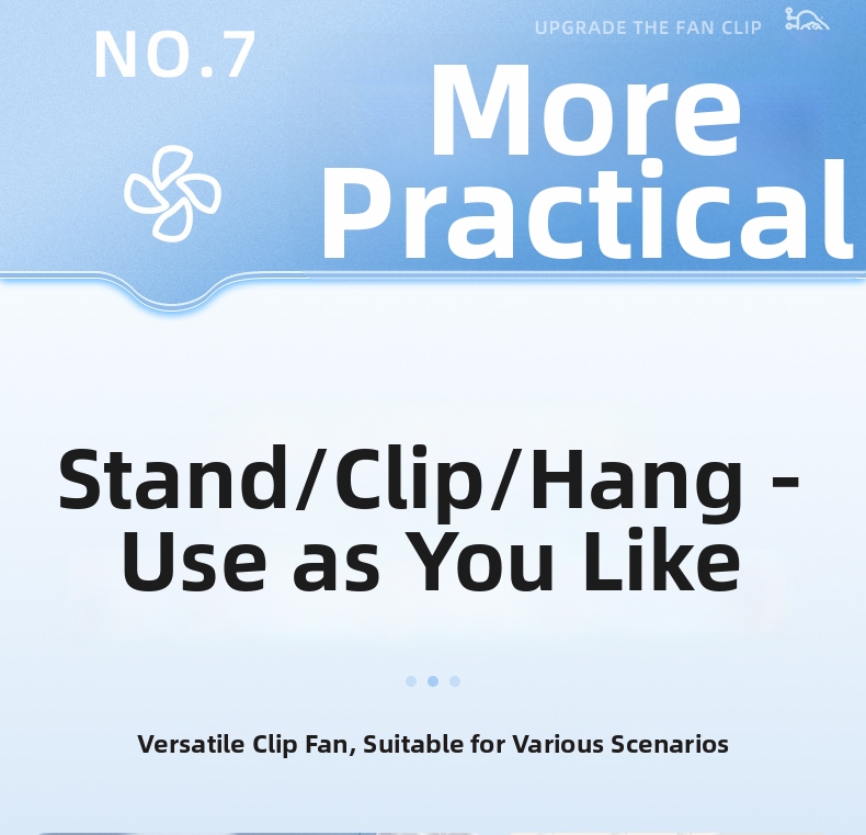 Usb Portable Clip Fan Rechargeable Desktop Fan For Student Dorm_voghion.com