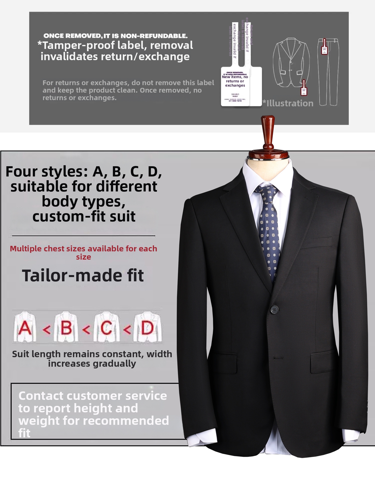 Men's Clothing Slim Fit Business Suit Anti-Wrinkle Wool Blend High End Groomsmen Wedding Suit For Formal Occasions_viptrois.com