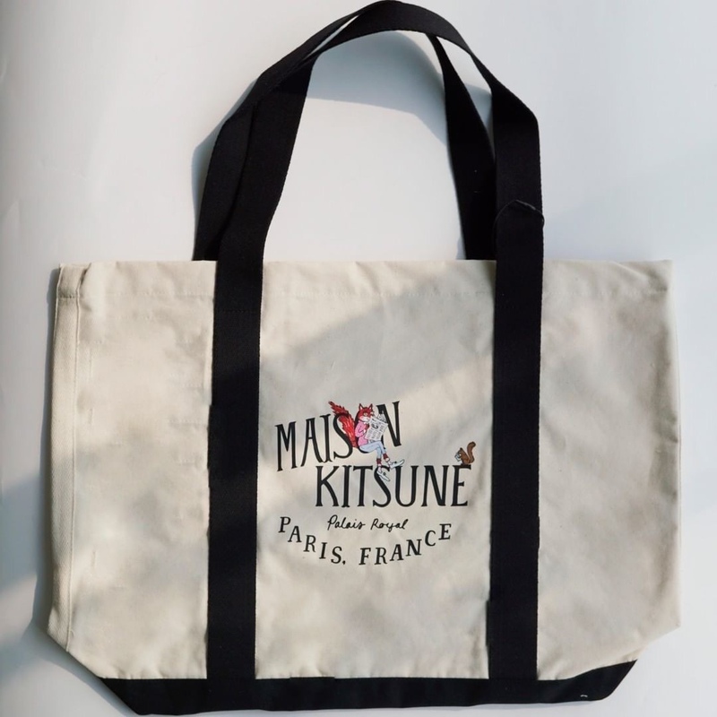 MK New Fox Canvas Bag Tote Bag Shopping Bag Handbag MK New Fox Canvas Bag Tote Bag Shopping Bag Handbag