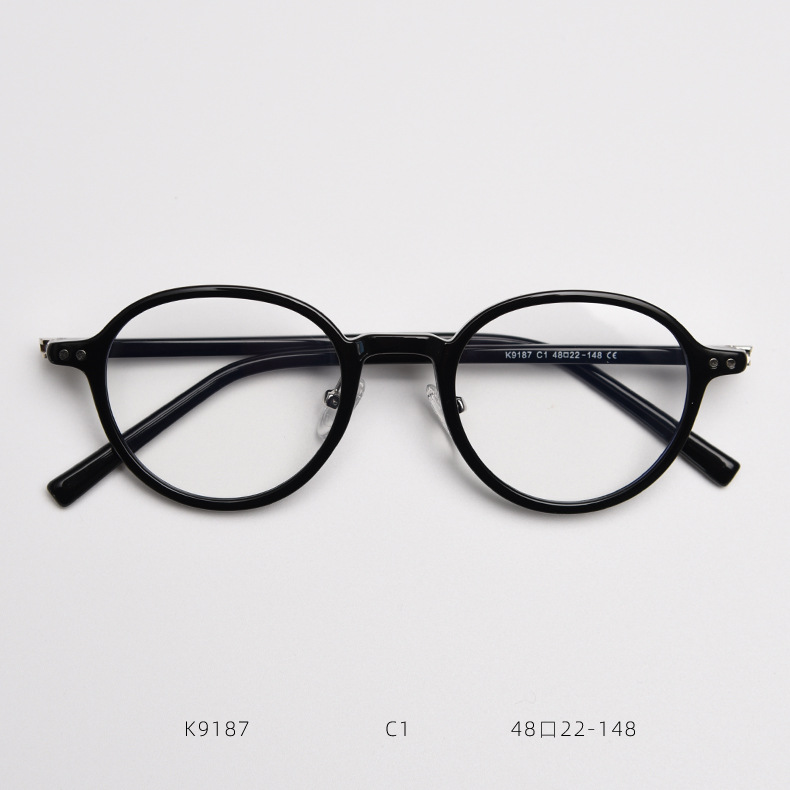 Retro Tr90 Round Prescription Glasses Frame For Men And Women_voghion.com