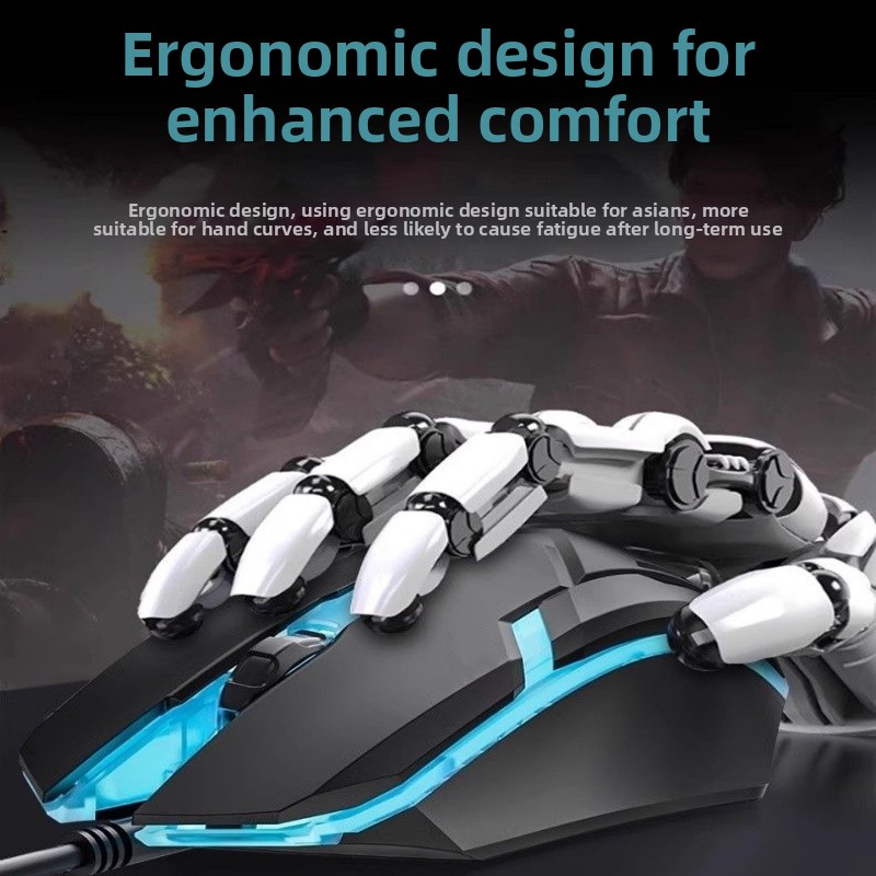 Mouse gaming cablato con illuminazione rgb per pc e computer_voghion.com