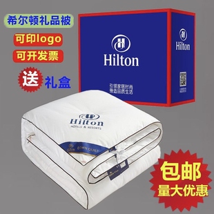 Hilton Hotel Silk Quilt Spring Autumn Summer Quilt B&B Double Student Dormitory Cotton Bedding Core Gift Quilt Wholesale