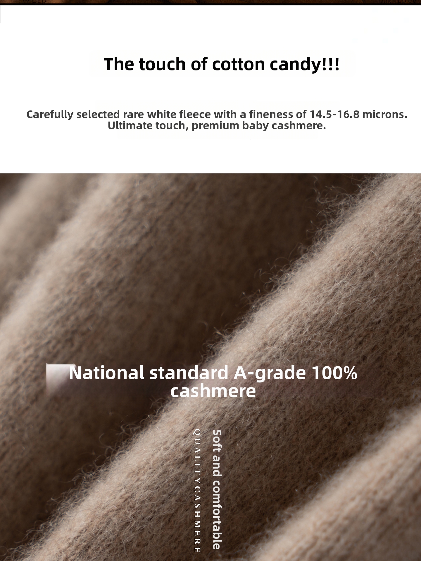 Soft And Cozy Women's Cashmere Sweater Basic Aesthetics Knitwear Semi High Neck Seamless Base Layer Wool Sweater_ecoleips.com