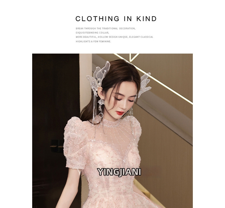 Women's Long Evening Gown Elegant Light Luxury Niche Design Perfect For Birthday Hosts And Runway Shows_ecoleips.com