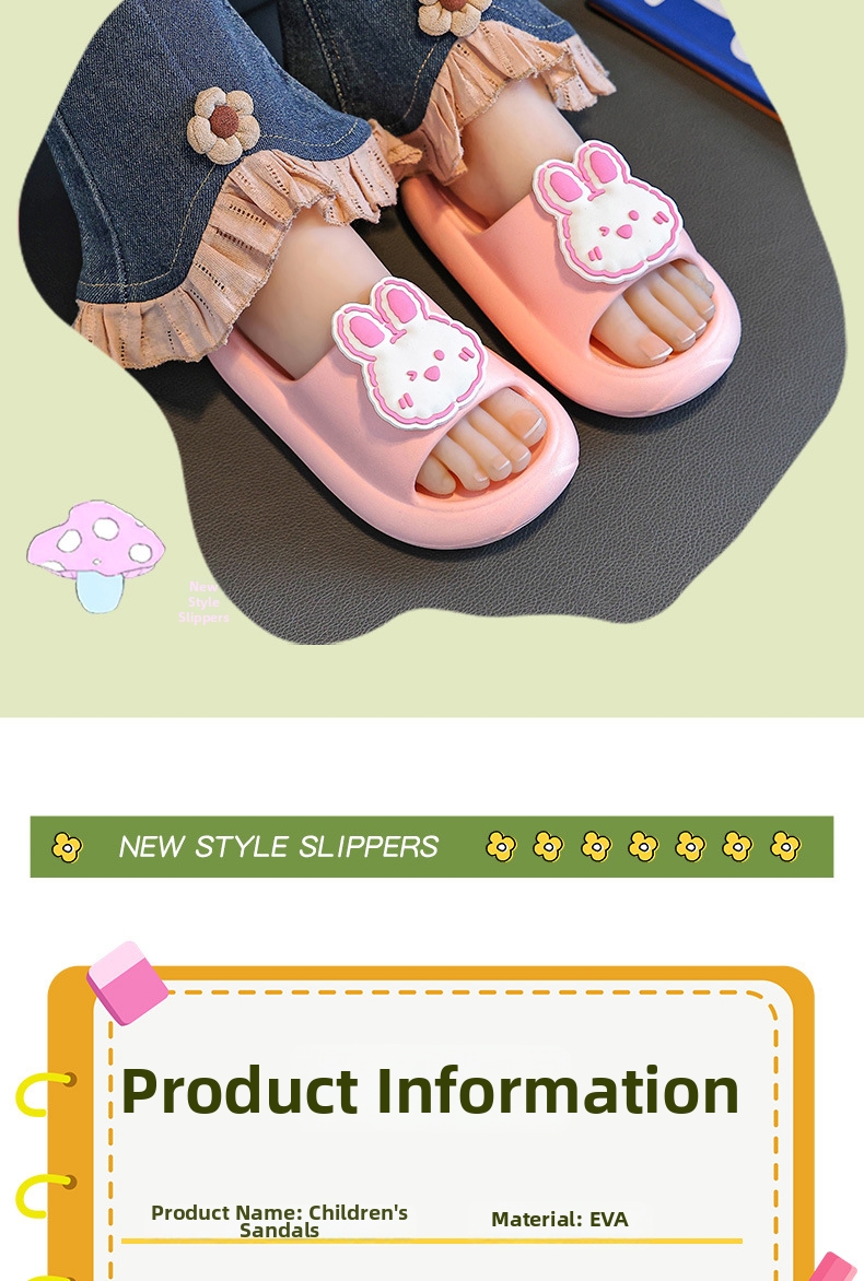 Eva kindersandalen voor strand antislip met cartoon ontwerp_voghion.com