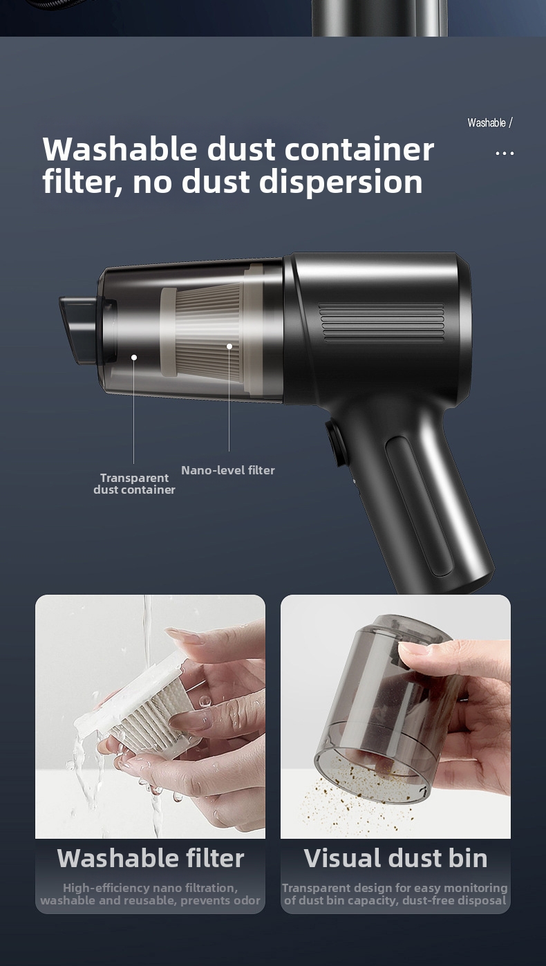 Cordless Handheld Vacuum Cleaner For Car And Home High Power Mini_voghion.com