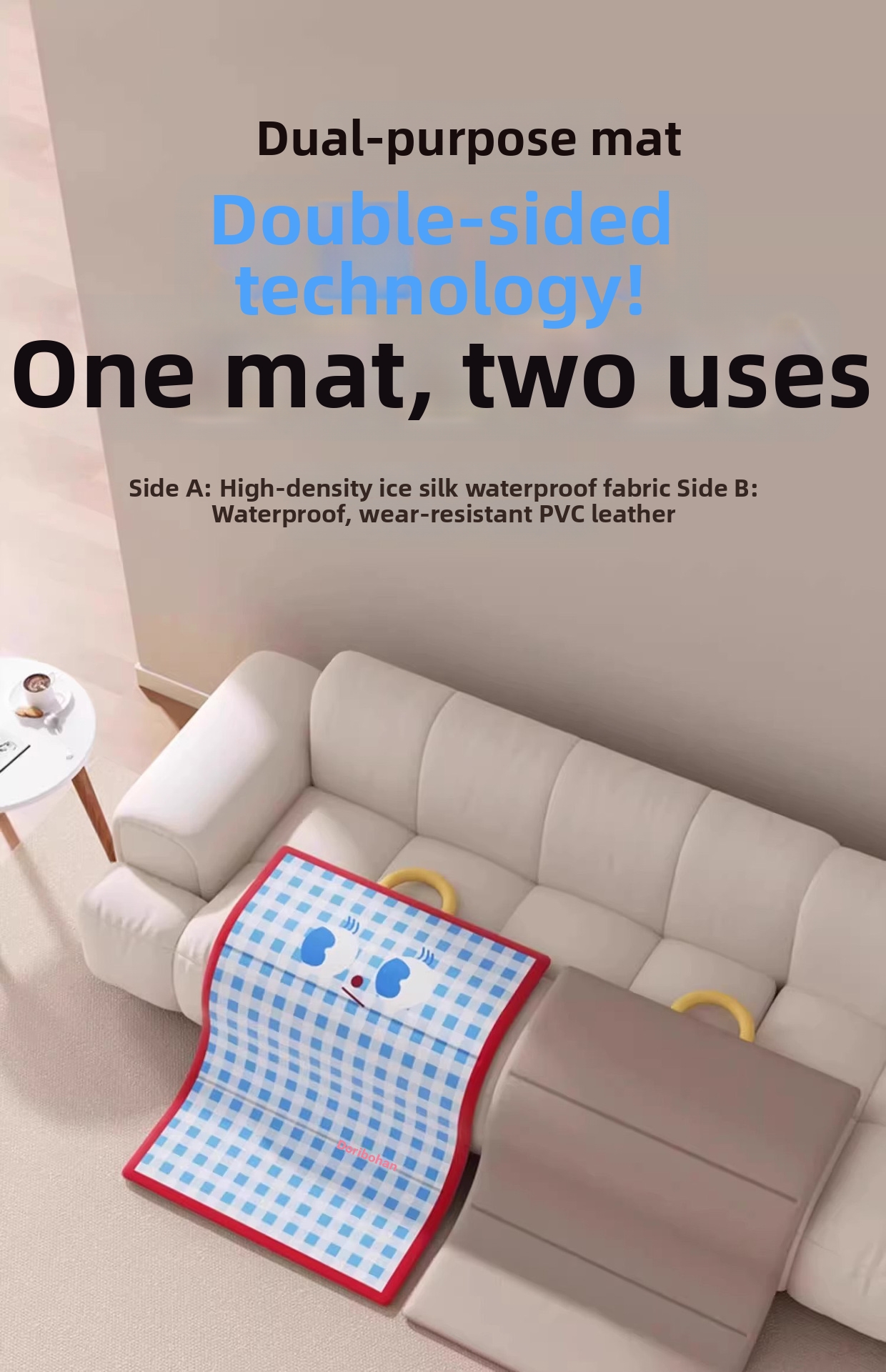 Tapis rafraîchissant pour chien et chat matelas imperméable été_voghion.com