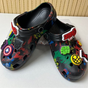 Cross Croc Shoes Avengers Alliance Co-Branded Children's Shoes Children's Croc Shoes Baotou Slippers Non-Slip Sandals