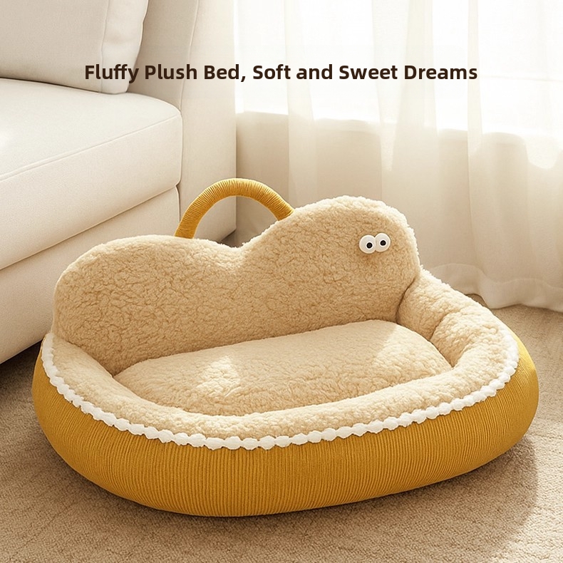 Warm Cat Bed Cloud Style Pet Sofa Thickened Dog Mat Comfortable_voghion.com