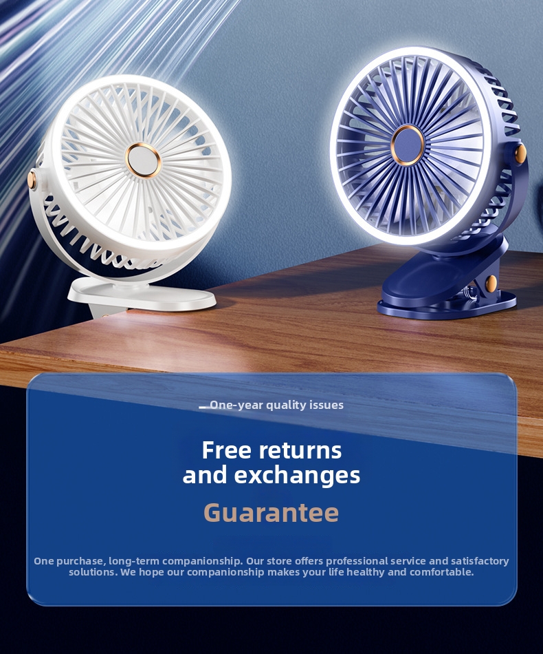 Desktop Quiet Clip On USB Fan For Student Dormitory Small Mini New Model_voghion.com