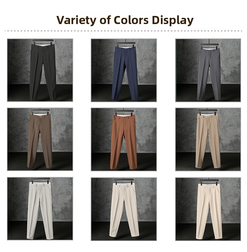 Férfi öltönynadrág - lélegző slim fit chino hétköznapi stílus_voghion.com