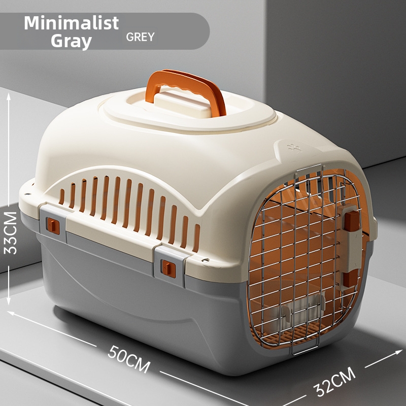 Tragbare Autotransportbox für Katzen mit Griff und Schiebedach_voghion.com