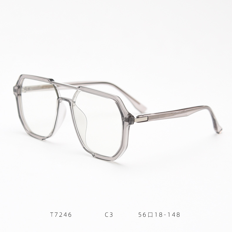 Retro Prescription Eyewear Frames With Double Bridge For Unisex_voghion.com