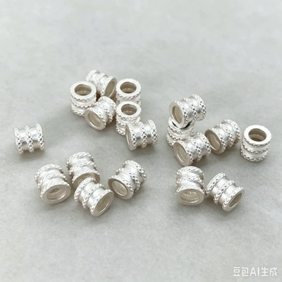 999 Pure Silver Small Waist-Shaped Fortune Beads, Zərgərlik ara hissələri