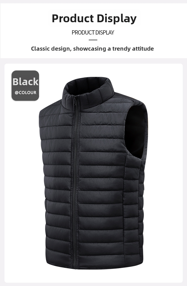 Herren Weste Mit Stehkragen Für Herbst Und Winter Leger_voghion.com