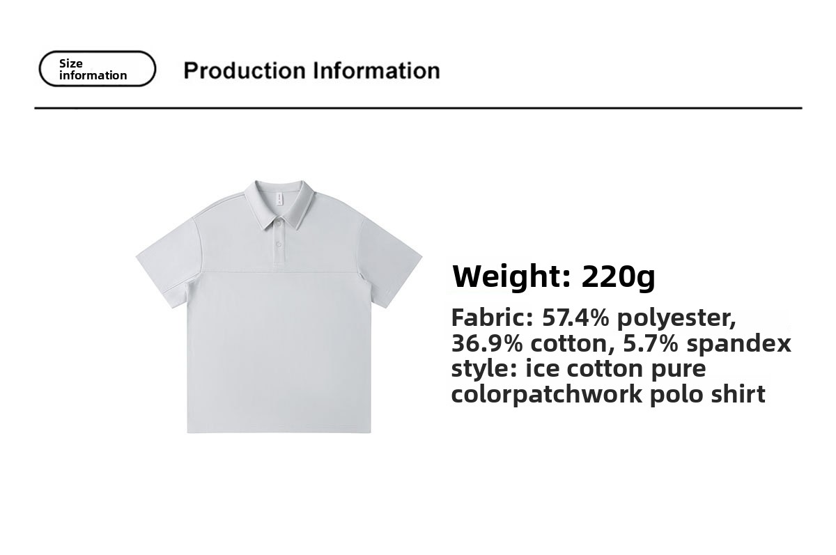 Herren Poloshirt Aus Eiskunstseide Einfarbig Business Casual Sommer_voghion.com