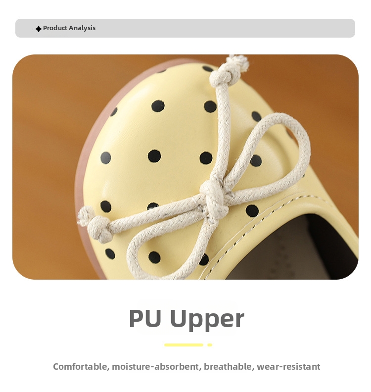 Mädchen Mary Jane Ballerinas Mit Punkten Aus Leder Für Kinder_voghion.com