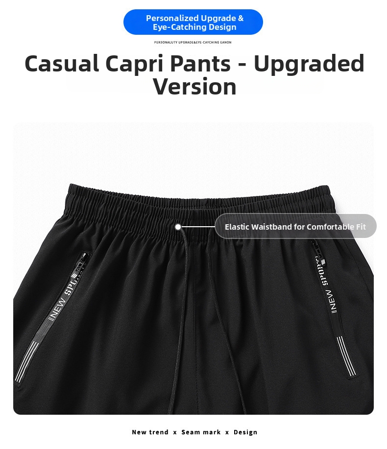 Men's Quick Drying Ice Silk Sports Shorts Loose Fit For Running_voghion.com