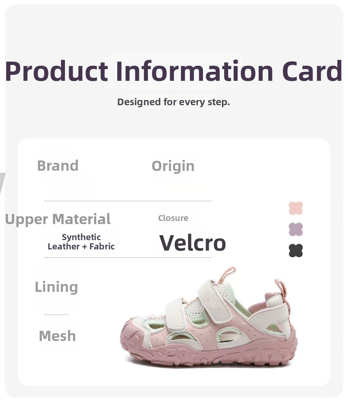 Kids Sport Sandals Breathable Openwork Design For Active Play_voghion.com