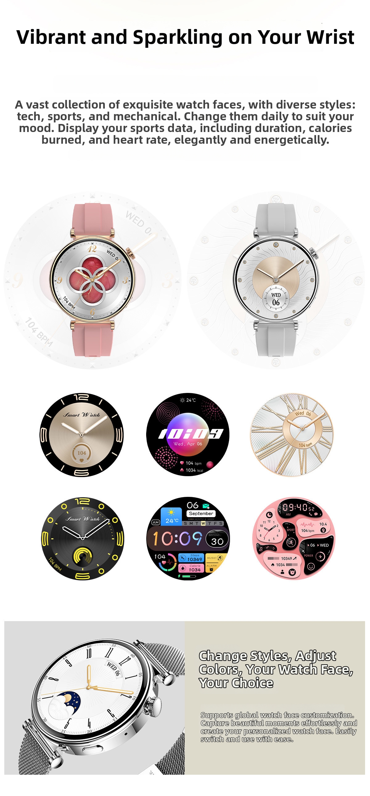 Smartwatch com chamadas bluetooth e ecrã amoled always on_voghion.com