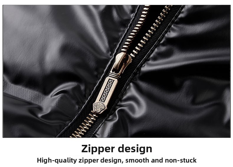 Winter New Men's Fashion Trend Stand-up Collar Jacket Versatile Casual Solid Color Jacket_viptrois.com