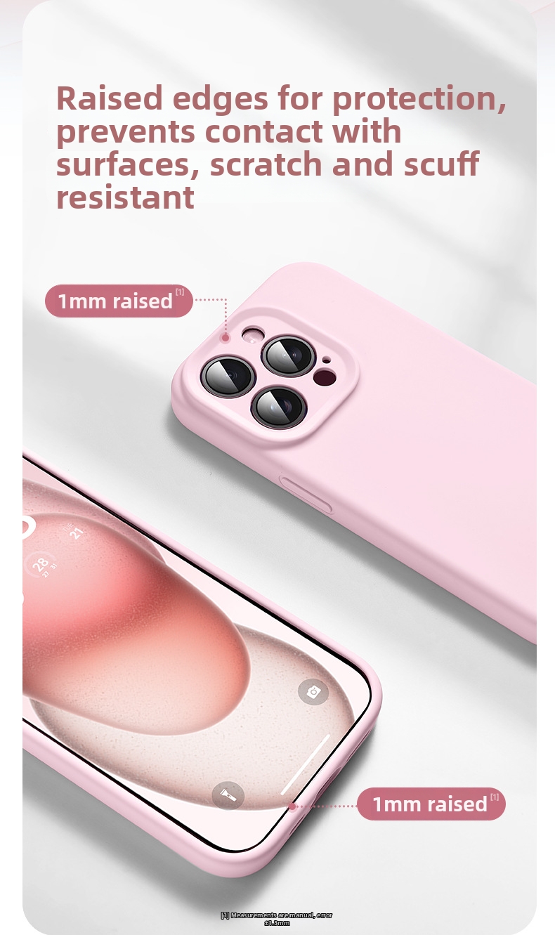 Liquid Silicone Phone Case For IPhone 15 Pro Max Drop Proof Soft Type_voghion.com