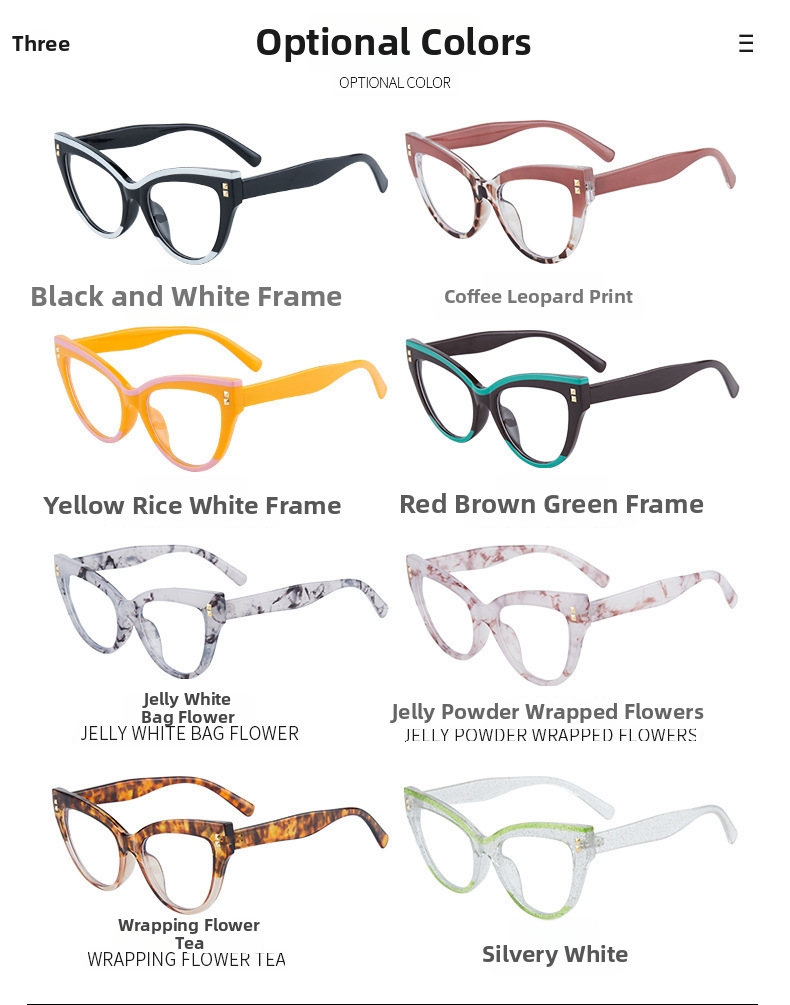 Cat Eye Brille Mit Nieten Für Damen Und Herren Modisches Design_voghion.com