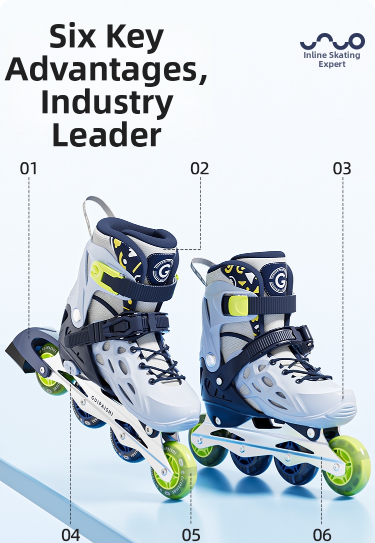 Adjustable Roller Skates For Children Beginners Ice Skating Set_voghion.com