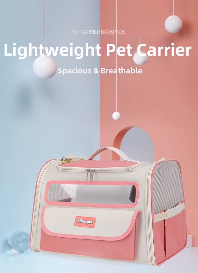 Stylish Pet Carrier Bag Large Capacity Shoulder Accessory For Cats_voghion.com