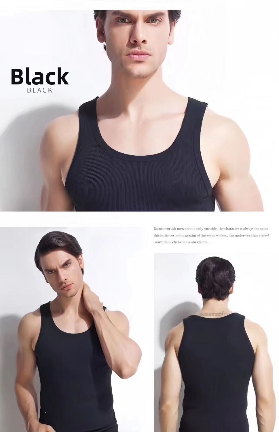 Men's Clothing Men's Solid Color Quick Drying Ribbed Sleeveless Vest Breathable Training Top Sweat Wicking Sports Vest For Summer_viptrois.com