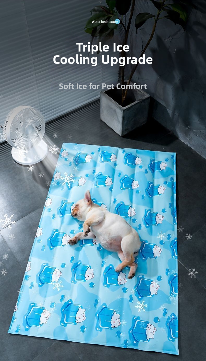 Pet Cooling Mat For Dogs And Cats Soft Summer Bed For Pets_voghion.com