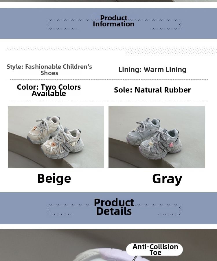 Sneakers invernali leggere e comode per bambini e bambine_voghion.com