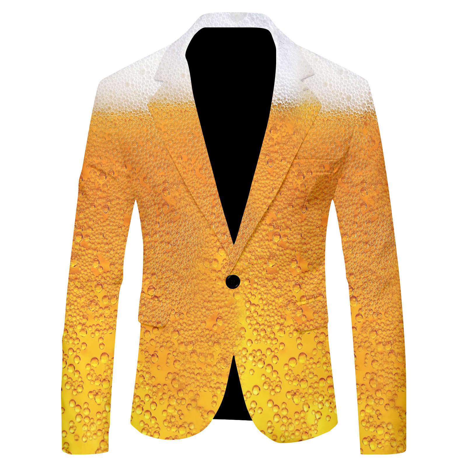 Giacca uomo stampa birra 3d blazer slim fit casual elegante_voghion.com
