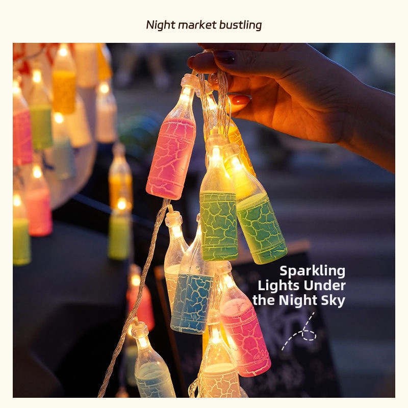 Decorative String Lights With Night Market Theme For Home And Garden_voghion.com