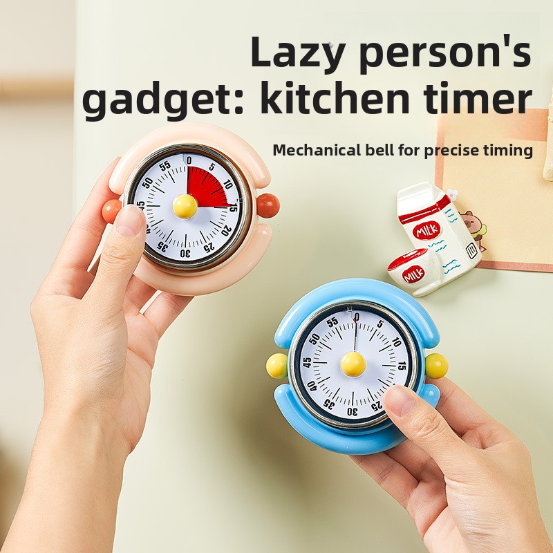 【Original】 Mechanischer, magnetischer Küchentimer mit visueller Zeitanzeige und Alarmfunktion_voghion.com