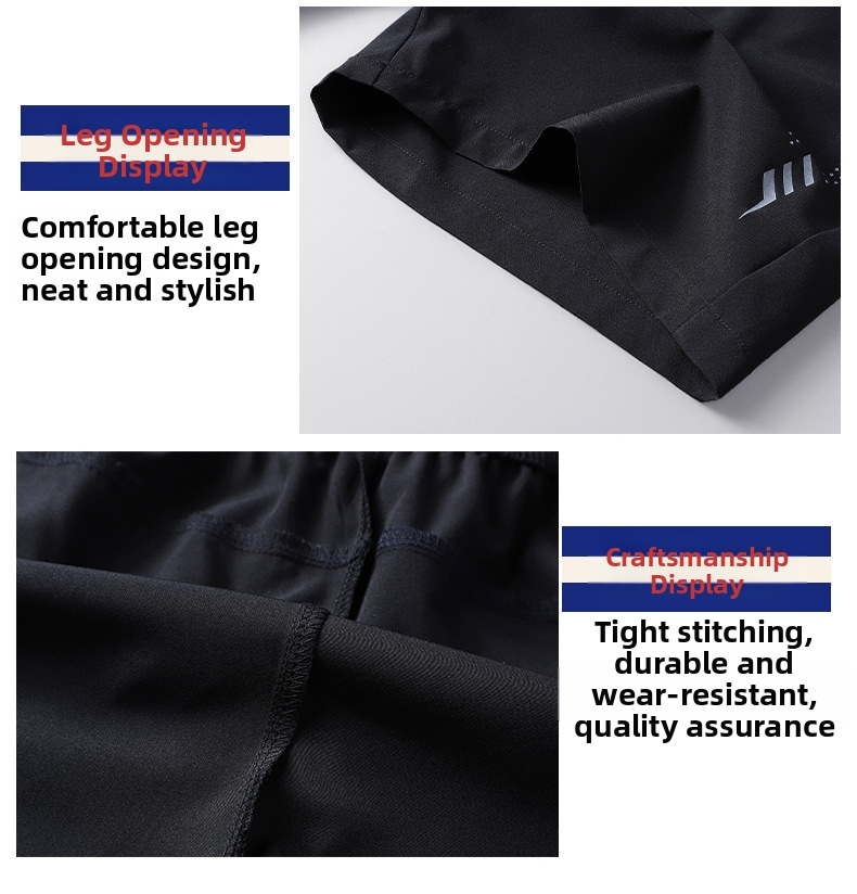 Herrenbekleidung in Übergrößen: Dünne, dehnbare Badeshorts aus atmungsaktivem, lässigem Material, bequem und locker geschnitten._voghion.com