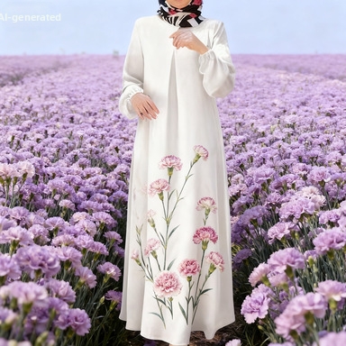 Robe abaya pudique pour femme, imprimé tendance automne, nouveauté vêtements_voghion.com