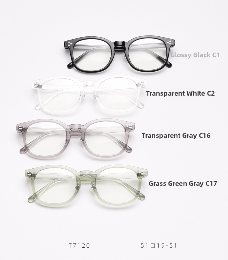 Korean Style Tr90 Eyeglass Frames Artistic Prescription Glasses_voghion.com