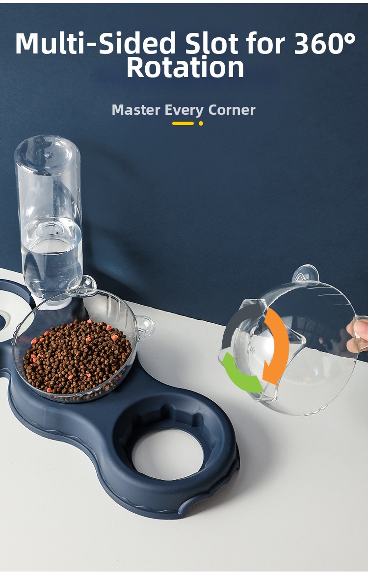 Automatischer Doppelnapf Futter- Und Wasserspender Für Haustiere_voghion.com