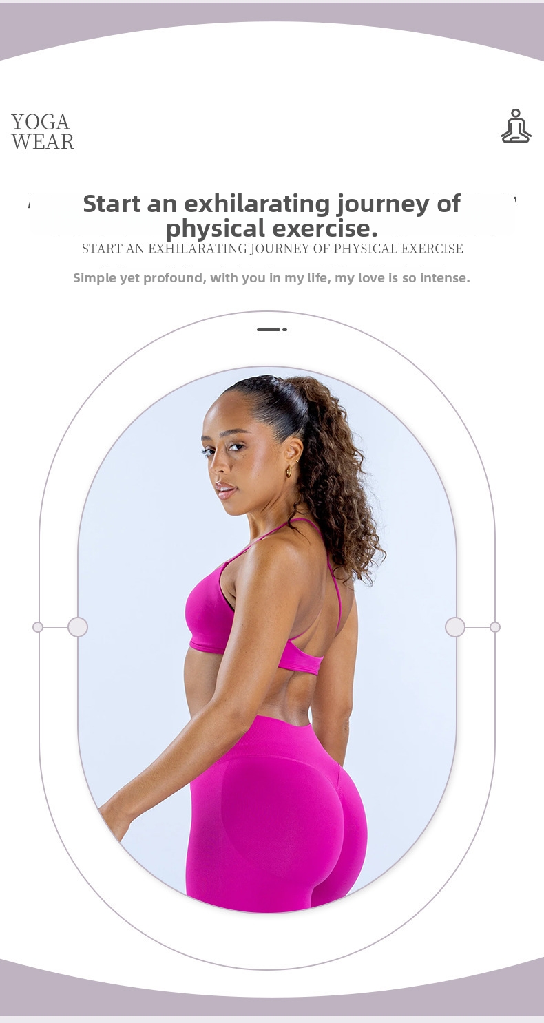 High Elastic Matte Thin Fitness Bra Crossback Spaghetti Strap Seamless Shoulder Sports & Outdoor Clothing For Women_desvips.com